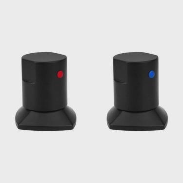 Imagem de Kit com 2 Acabamentos para Registro C44 Água Quente e Fria Bl6150 Ducon Metais