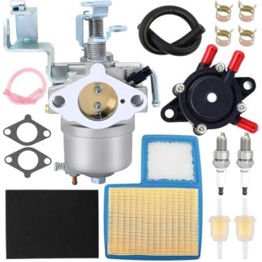 Imagem de JN6-14101-14 Kit de carburador kit de ajuste de filtro de ar com bomba de combustível de vela de ignição compatível com carrinho de golfe Yamaha 4 ciclos G16 G17 G18 G19 G20 G21 1996-2002 Substituir