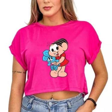 Imagem de Blusa feminina cropped estampa Monica turma da monica camiseta t-shirt