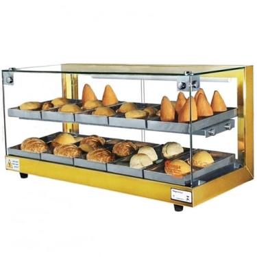 Imagem de BD10 - Estufa Beta para salgados de 10 bandejas Dupla Dourada - 220V -