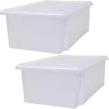 Imagem de Organizador Plastico S950 Com Tampa 45L kit 2 - DEKACRON