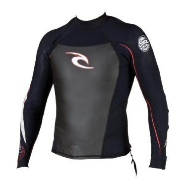 Imagem de RIP CURL Jaqueta de manga comprida Dawn Patrol (preto/vermelho, PP)