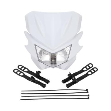 Imagem de Faróis universais para motocicleta Goofit Dirt Bike Faróis de carenagem Farol para KX125 KX250 KXF250 KXF450 KLX200 KLX250 KLX450 Branco