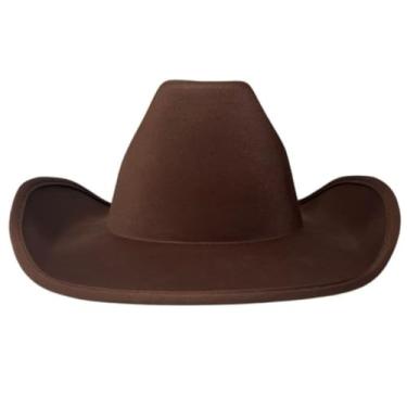 Imagem de Chapéu Country Cowboy Masculino e Feminino Vaqueiro Fantasia Festas (Varios Modelos)(MARROM,numeric_2)