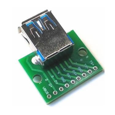 Imagem de Modulo adaptador conector usb femea 3.0 para dip