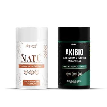 Imagem de Kit Limpeza Facial Antioxidante 1 Pele Natú + 1 Akibio - Akiwell