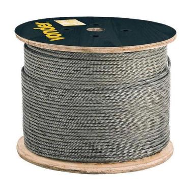 Imagem de CABO DE AÇO VONDER FIBRA GALVANIZADO 6X25F 30M 9,53 mm 3/8
