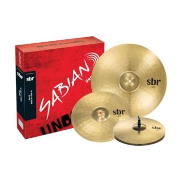 Imagem de Kit de Pratos Sabian SBR | Hi-Hat 14", Thin Crash 16", Ride 20", Performance Set, Brass, Acabamento Brilhante, Timbre Articulado, Ideal para Iniciantes
