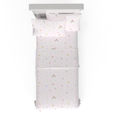 Imagem de Franco Jogo de cama retrô Collectibles Care Bears, microfibra super macia, Twin XL, College Dorm Essentials (Produto oficialmente licenciado)