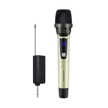 Imagem de Microfone Sem Fio 2.4G, Alcance de 50 Metros, Recarregável via USB-C, com Receptor Anti-interferência