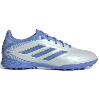 Imagem de adidas Tênis infantil unissex Copa Pure 3 League Turf, Azul halo/azul fusão/limão lúcido, 11.5 Little Kid