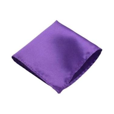 Imagem de Lenço de Bolso Masculino Vintage - Quadrado, Sólido e para Padrinhos d