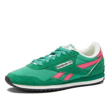 Imagem de Reebok Tênis feminino clássico Az Legacy, sapatos esportivos casuais, Verde atualizado/verde atualizado/rosa paixão, 34