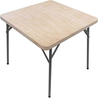 Imagem de CESGFC Toalha de mesa quadrada de madeira, estampa de textura de prancha de madeira, borda elástica, capa de mesa de jantar interna/externa, adequada para mesa quadrada de 89 cm x 89 cm