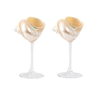 Imagem de Taça de vinho de praia natural requintada taças de champanhe para casamento, taças de martini, taça de coquetel para aniversário, casamento, damas de honra, festa de aniversário (2)