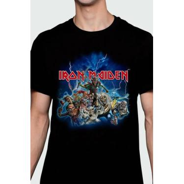 Imagem de Camiseta Iron Maiden Of0138 Consulado Do Rock Oficial Banda, GG, Preto