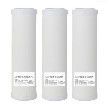 Imagem de 3 PCS replacement filters, 10 inch ceramic water filter, with Activated Carbon, for Water Cooler Filtration Systems