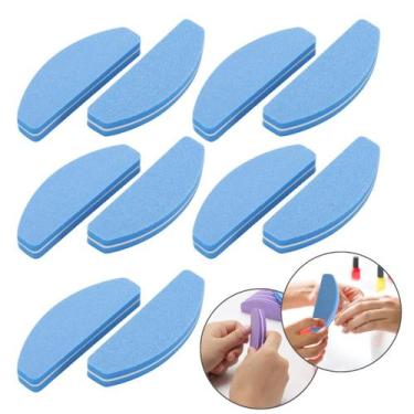 Imagem de 10 Un Lixa Para Unhas Bumerangue Polidora Profissional Grão 100/180 - 