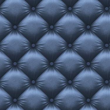 Imagem de Papel De Parede Textura Capitonê Azul Autocolante 3m