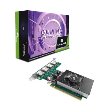 Imagem de Mllse Placa gráfica GeForce GT 730, 4 GB DDR3 128 bits PCle x16 DirectX11 2.0 DVI CRT, GPU HDMI de baixo perfil para trabalhar com suporte a tela 2K (GT 730 4 GB multiportas)