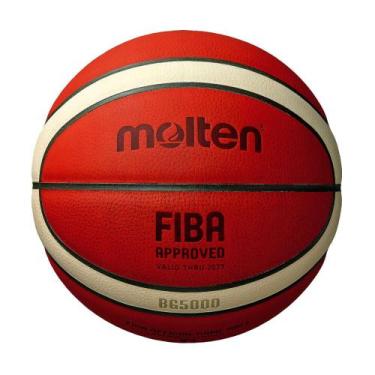 Imagem de Bola Molten Basketball BG5000 em Couro FIBA Approved T6