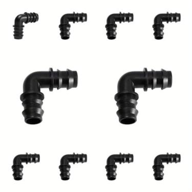 Imagem de Kits de acessórios de acoplamento farpado de irrigação por gotejamento para tubos de 3/4 polegadas (20 mm OD 1,5 cm ID conectores farpados acoplamentos de linha de gotejamento sistema de irrigação por