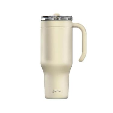 Imagem de Gocase Copo Térmico Modelo Life 1180ml Aço Inox, Bebida Fria até 48h e Quente até 6h (Off White)