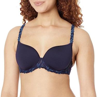 Imagem de Simone Perele Sutiã feminino Andora 3D Plunge, Meia-noite, 32B