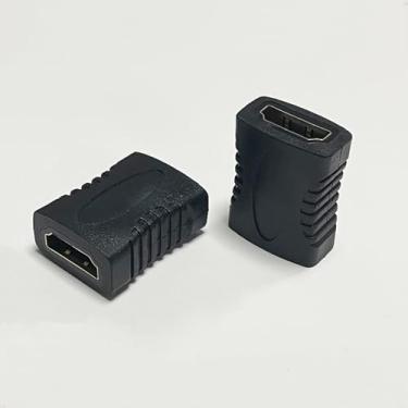 Imagem de Acoplador HDMI, conector HDMI fêmea para fêmea, conector de extensão 4K para PC, TV, Xbox One e projeção, pacote com 2