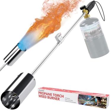 Imagem de Aismrii Maçarico Para Capina De Propano Com Alta Potência 1.200.000 Btu, Acendedor, Braço Longo Removível 36'', Ao Ar Livre