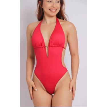 Imagem de 2603 - Maiô Engana Mamãe Fio Dental Vermelho - Duna Casual  feminino