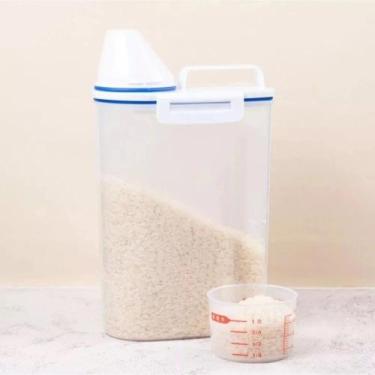 Imagem de Pote Hermético De plastico Com Bico E Tampa Dosadora 1,8L Organizador 