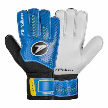 Imagem de Luva De Goleiro Training Futebol De Campo Neo Adulto Poker (Azul, 8, Ambidestro)