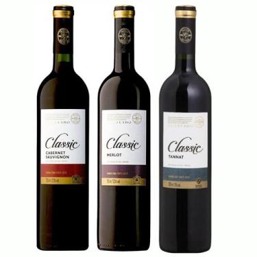 Imagem de Kit 3 Vinho Salton Merlot Tannat e Cabernet Sauvignon 750ml