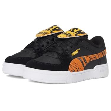 Imagem de PUMA Tênis infantil unissex Ca Pro Hot Wheels (criança pequena), Preto/Laranja Glo, 15