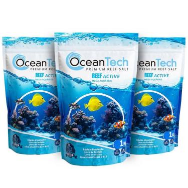 Imagem de Sal Ocean Tech Para Aquário Marinho 3Kg Reef Active Completo
