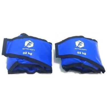 Imagem de Kit Caneleira Tornozeleira De Peso 1Kg E 2Kg Perna / Braço