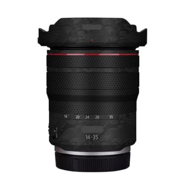 Imagem de Adesivo de lente de câmera RF 14-35 4 para Canon RF 14-35 mm F4 Macro Coat Wraps película protetora vinil decalque skin (onda preta)
