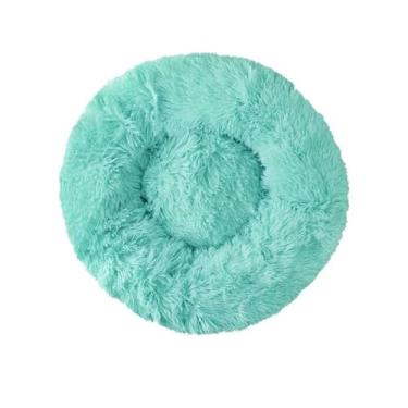 Imagem de Cama Pet Luxo | Donut Nuvem Redonda Ninho Pelúcia Rosquinha Fofinha| 50cm | Caminha para cachorro gato | Peso Máx Aproximado para Pet até 10/12kg (Verde)