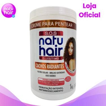Imagem de Ativador de Cachos Creme Para Pentear Cachos Radiantes SOS NatuHair 1k