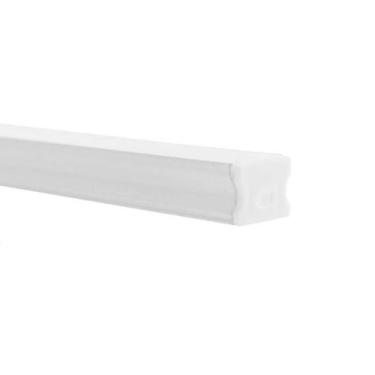 Imagem de Perfil Sobrepor Para Fita Led 2 Metros Branco Difusor Leitoso - Delis