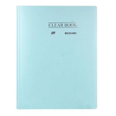 Imagem de Pasta Catálogo A4 com 20 Folhas Clearbook Yes Azul Pastel