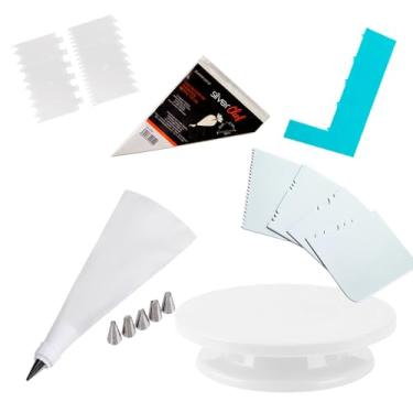 Imagem de Bailarina Para Bolo E Kit Confeitaria 16 Peças Profissional