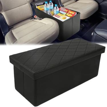 Imagem de Organizador de assento de carro compatível com Ford Explorer 2020-2026, organizador de console para explorador, caixa de armazenamento de brinquedos para cães, suprimentos para bebês, acessórios de