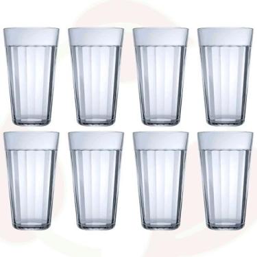 Imagem de 8 Copo de Vidro Long Drink Americano 450ML Nadir Bebidas - NADIR FIGUE