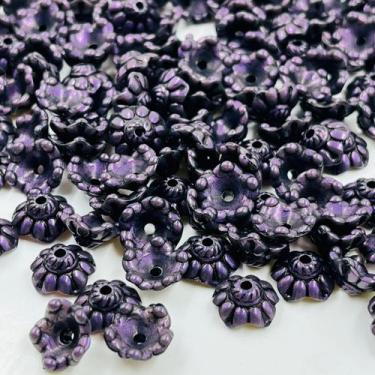 Imagem de Miçanga Tulipa 10mm 200pçs Flor Roxo Abs Artesanato 44g - Macall