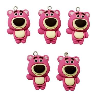 Imagem de Pingente de resina infantil (1 un) - IMPORTAÇÃO, Urso lotso 30x20mm
