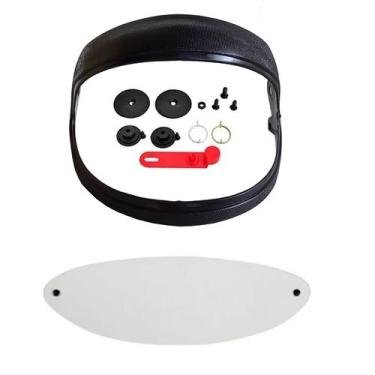 Imagem de Kit Reparo Suporte Pala Viseira Capacete San Marino Completo - MOTOVIS