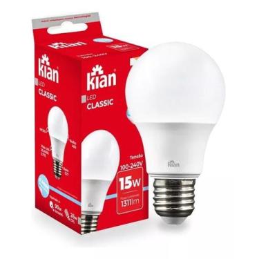 Imagem de Lampada Led Bulbo A 15w Bivolt Kian