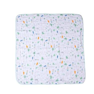 Imagem de Toalha De Banho Fralda Bebê Soft Com Capuz Menino E Menina 80x80cm - P